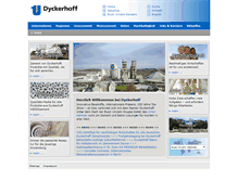 Tablet Screenshot of dyckerhoff.com