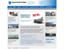 Tablet Screenshot of dyckerhoff.pl